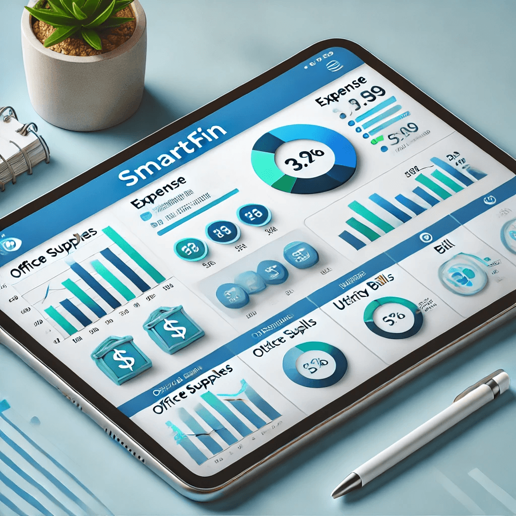 SmartFin Expense Tracking on Tablet